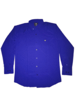 Camisa Hombre Casual Lisa Azul
