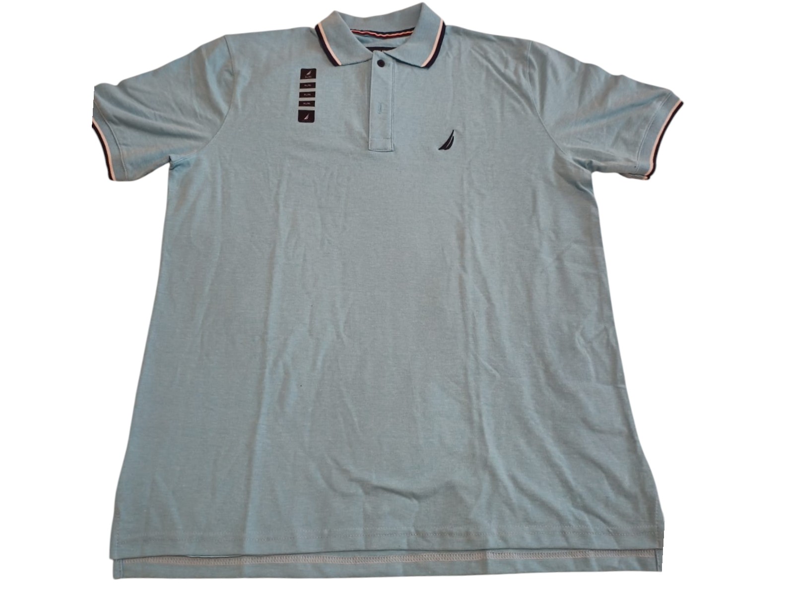 Nautica Azul Playera Tipo Polo Caballero - Image 1