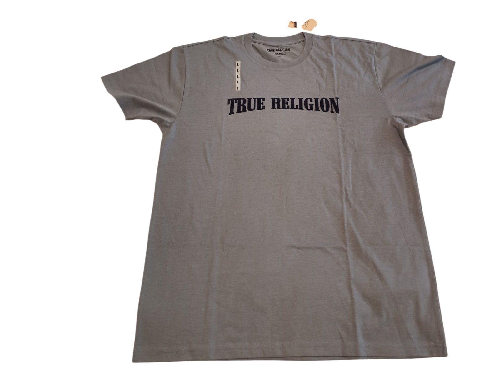 True Religion Gris Playera Cuello Redondo Caballero - Image 1