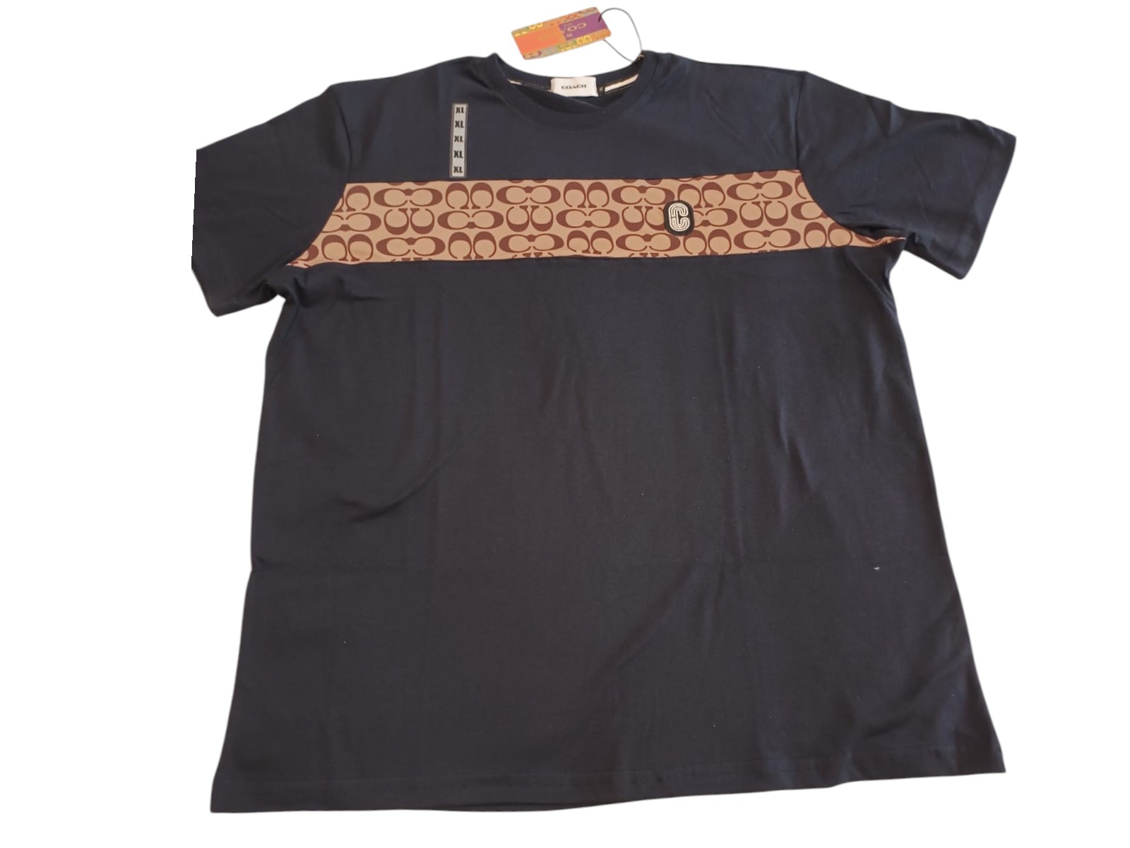 coach negro XL Playera Cuello Redondo Caballero - Image 1