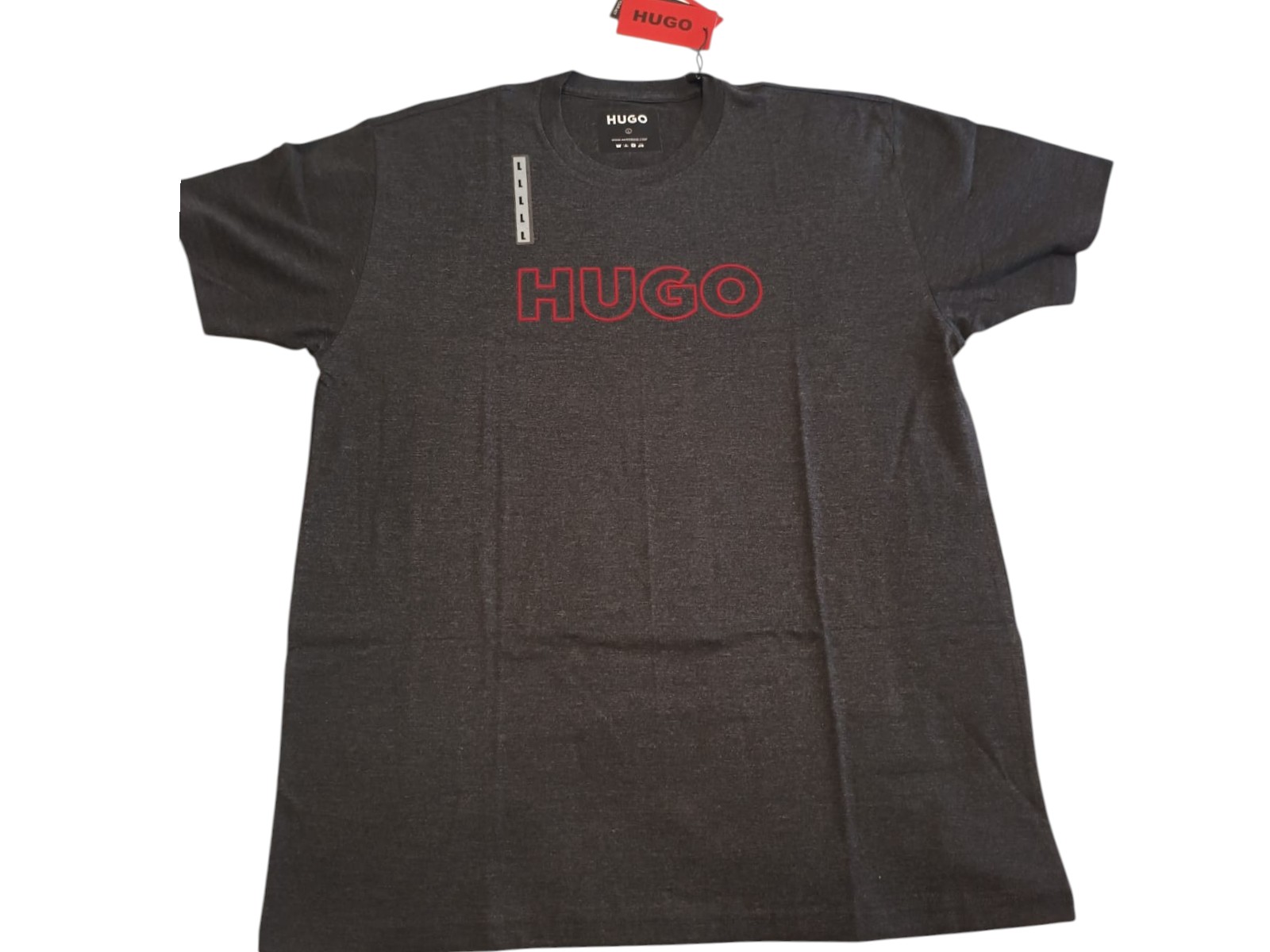 hugo negro L Playera Cuello Redondo Caballero - Image 1